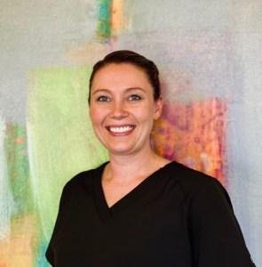 Smiling woman from our staff